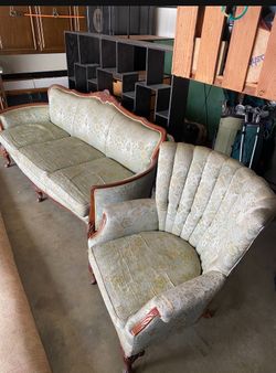 Antique Couch & Parlor Chair