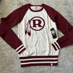 Brand New 47 Brand NFL  Washington Redskins Commanders Woman’s Sweater Size Medium, Not Daniels, Ekeler, McLaurin, Robinso, Jersey, Nike
