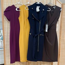 4 Brand New CK Dresses Size 2 $50