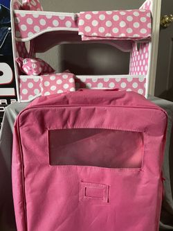 Travel Case With Bunk Bed For American Girl Dolls