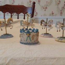 Bows And Ribbons Carousel Horses