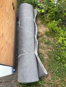 Gray carpet backing