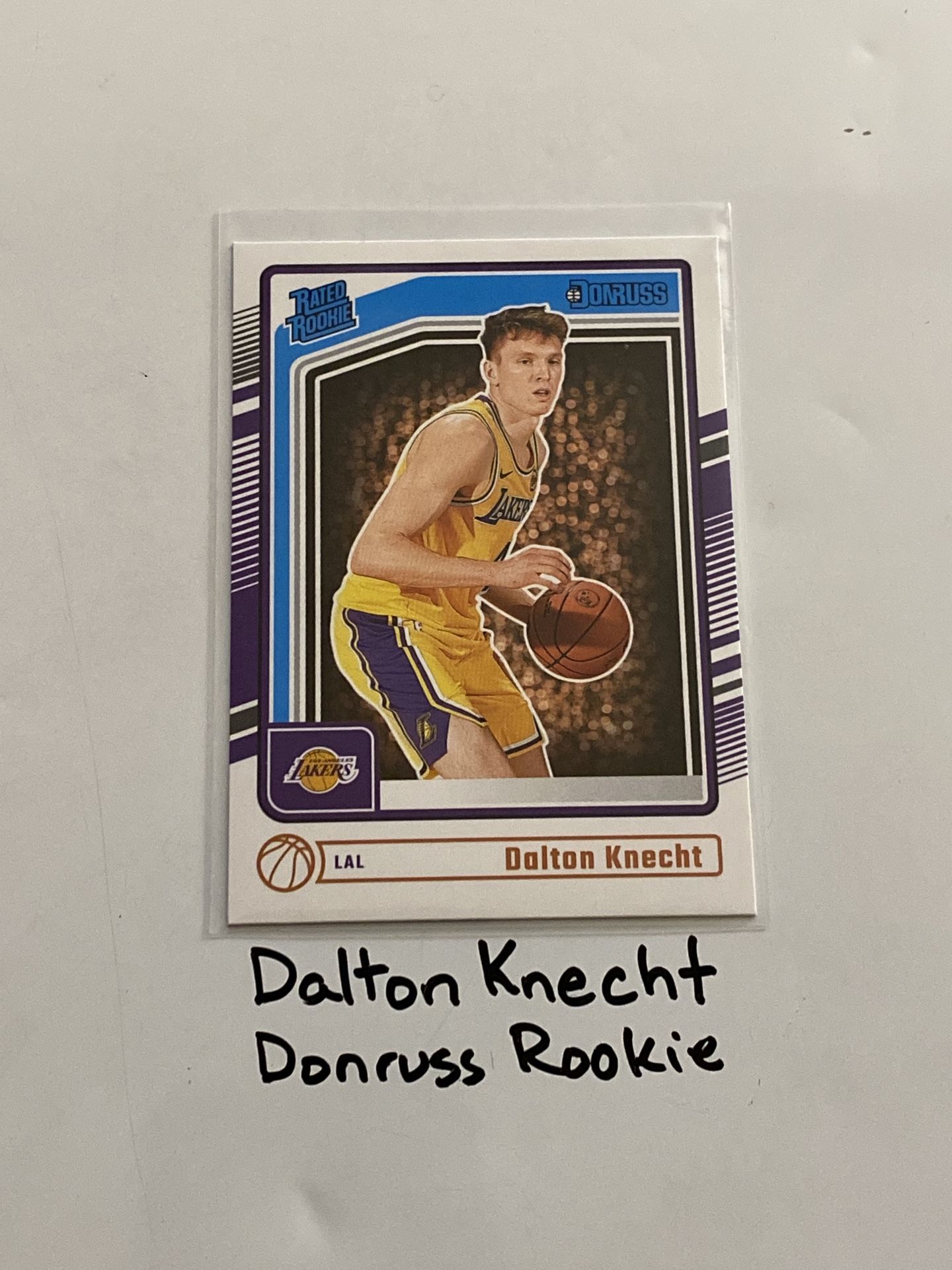 Dalton Knecht Los Angeles Lakers Forward Donruss Rookie Card.