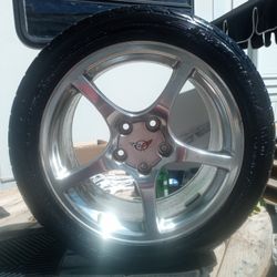 Corvette R18 Solo 2 Rines Con Llantas 