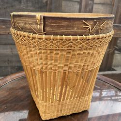 Vintage Harvest Woven Basket Planter