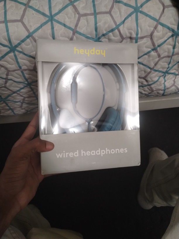 Heyday Blue Wired Headphones