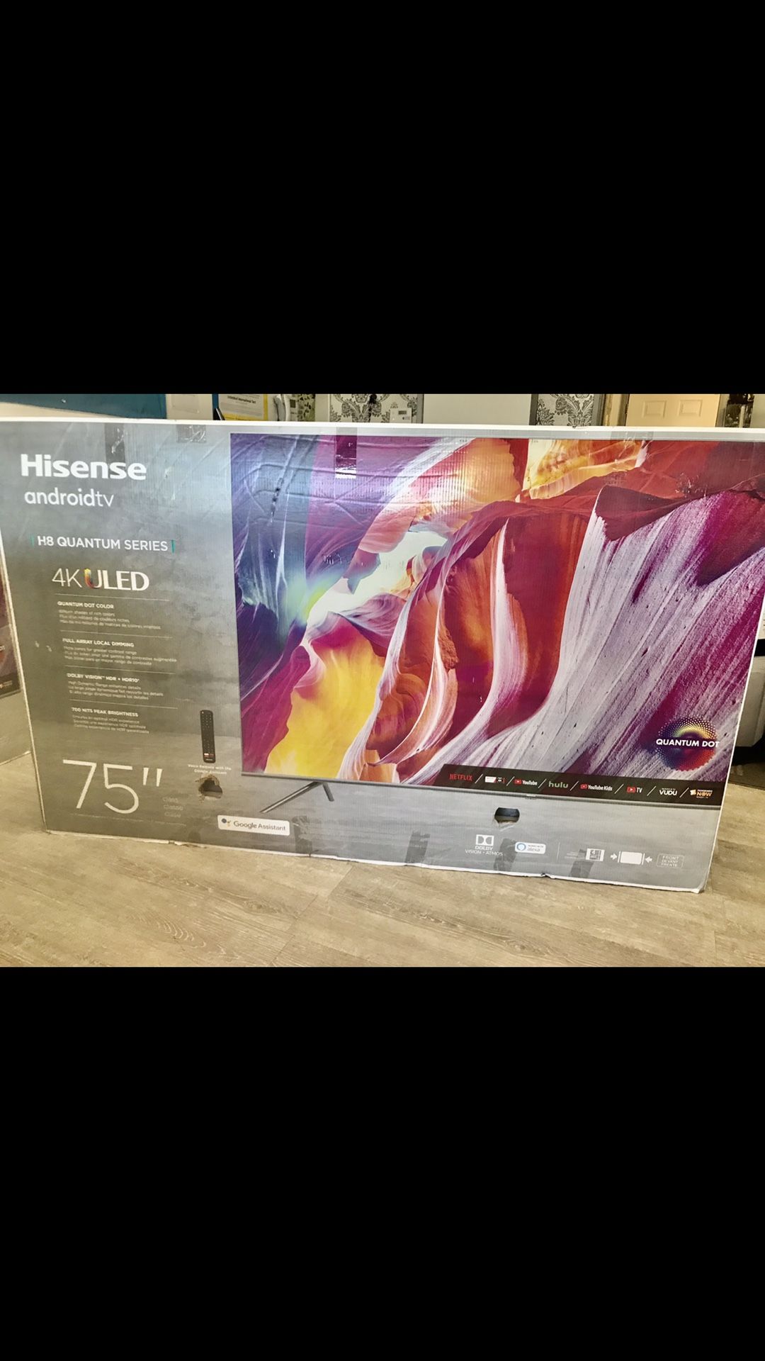 75 INCH HISENSE H8 Quantum Android 4K ULED SMART TV