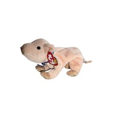 TY Beanie Baby 1999 Knuckles The Pig with Blue Ribbon Vintage Read Below 