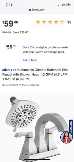 Allen+Roth Sink Faucet And 6 Function 🚿 Head 