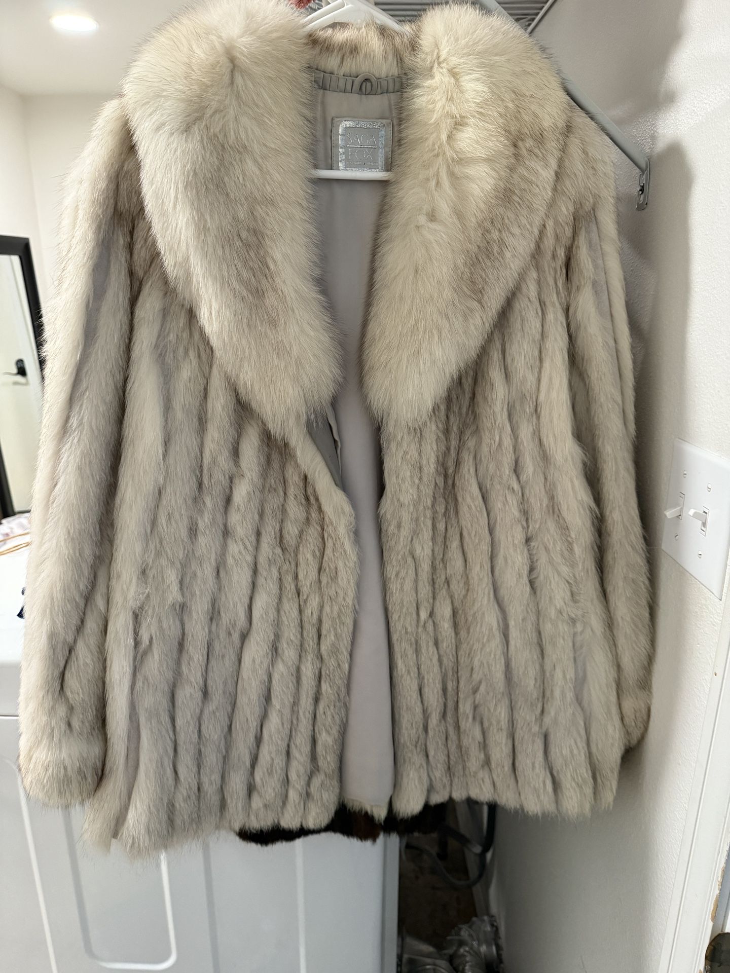 White Fox Fur Coat