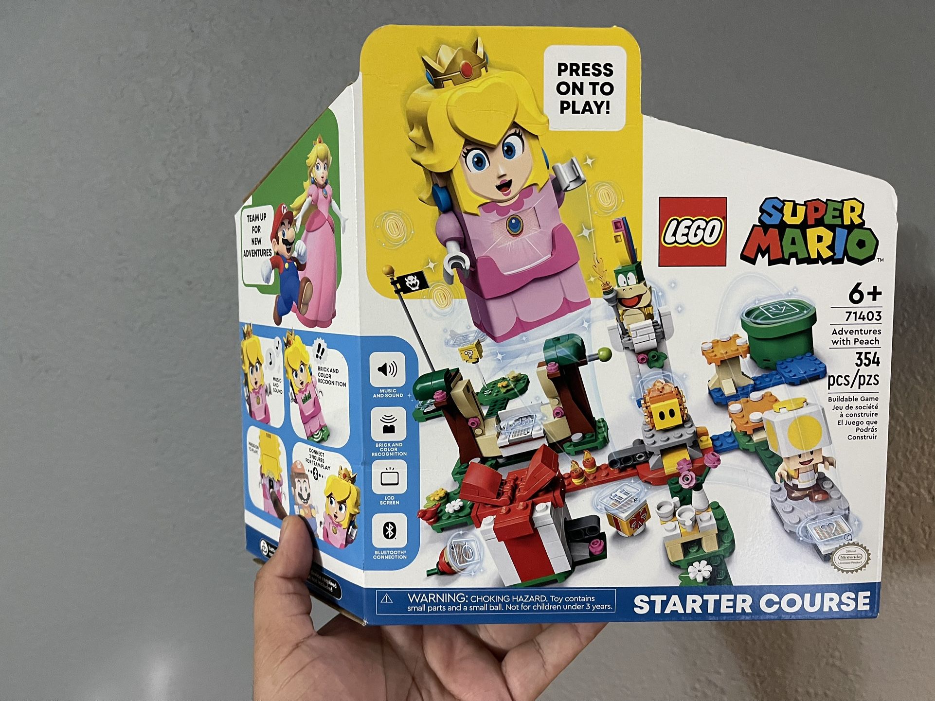 Lego Super Mario Starter Course Adventures With Peach New
