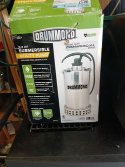 New diamond submergible 4400 3/4 pump commercial grade residential