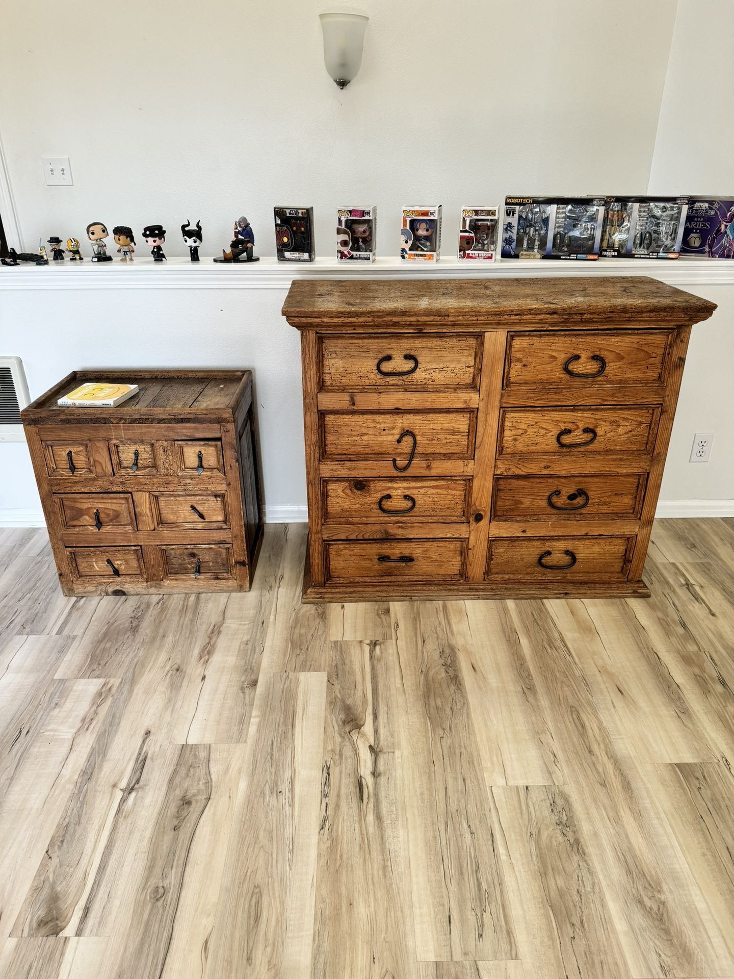 Vintage Set Dresser And Night Table
