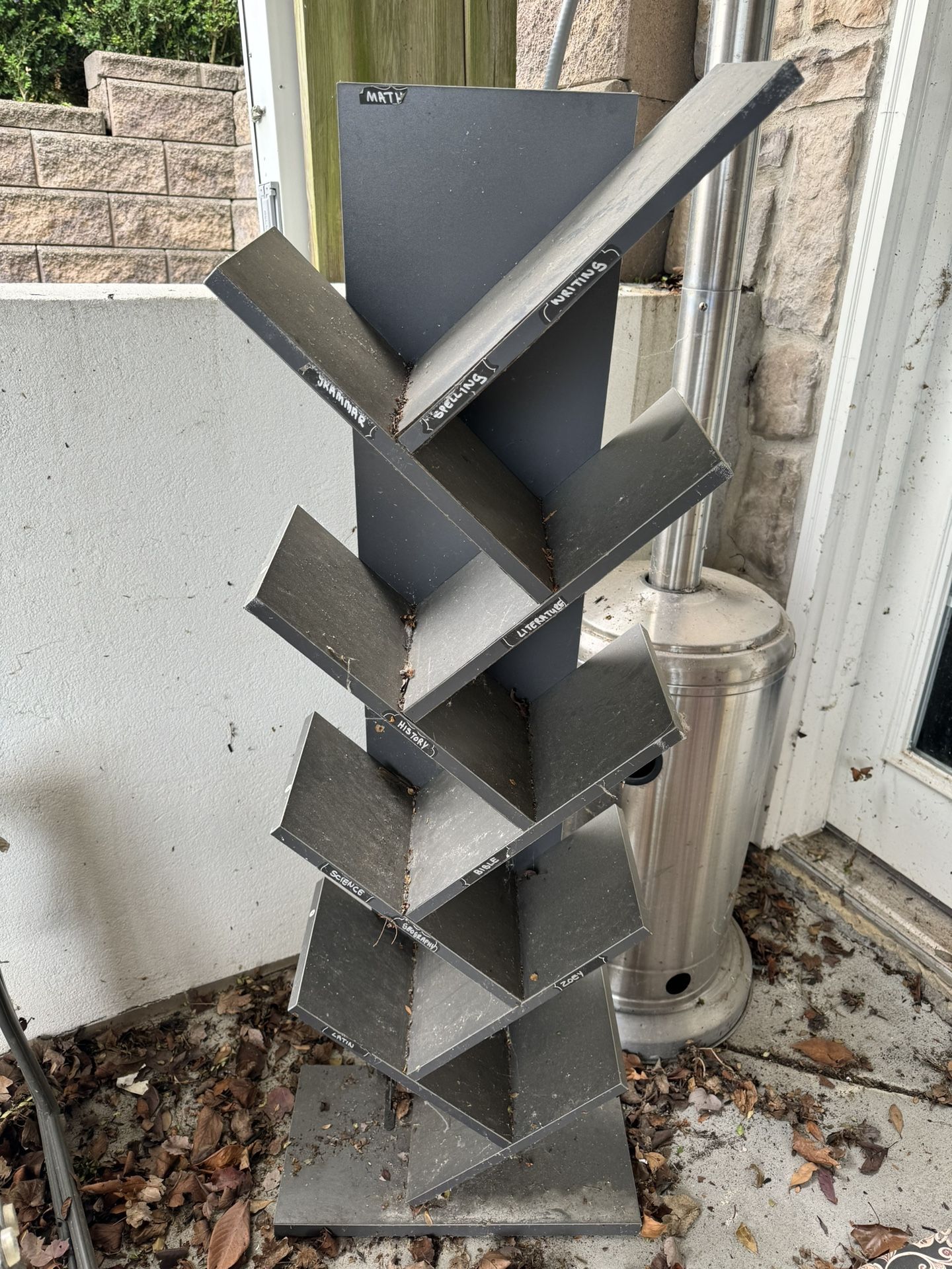 FREE Gray Tree Bookshelf Diagonal