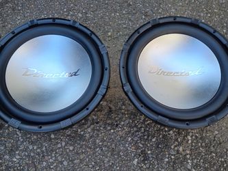 2 12 inch directed sx subs dvc 4ohms 1200w each sub made by Orion audio very good subs $200firm price pickup only serious buyers please yes it is avai
