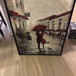 Couple In Rain portrait