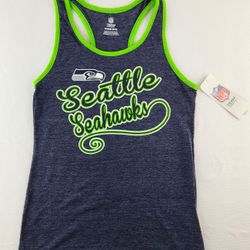 Seattle Seahawks Girls Tank Top Gray M, L