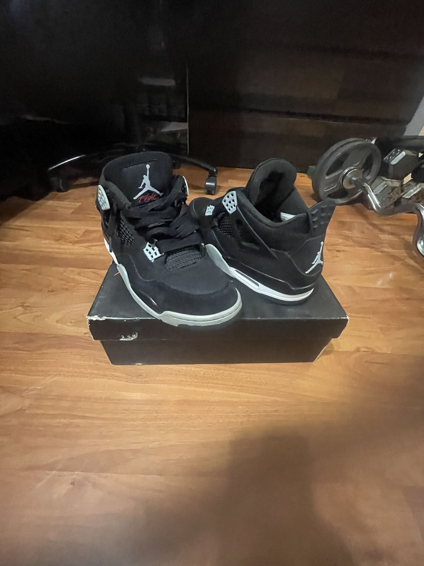 Jordan 4 Black Canvas Size 11
