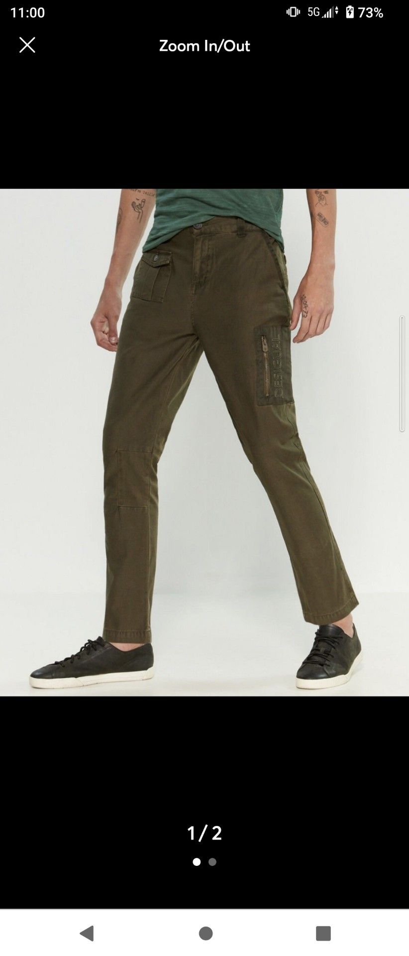 Desigual Cargo Pants Burnt olive Size 32