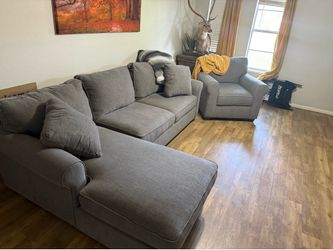 Sectional couch and chair