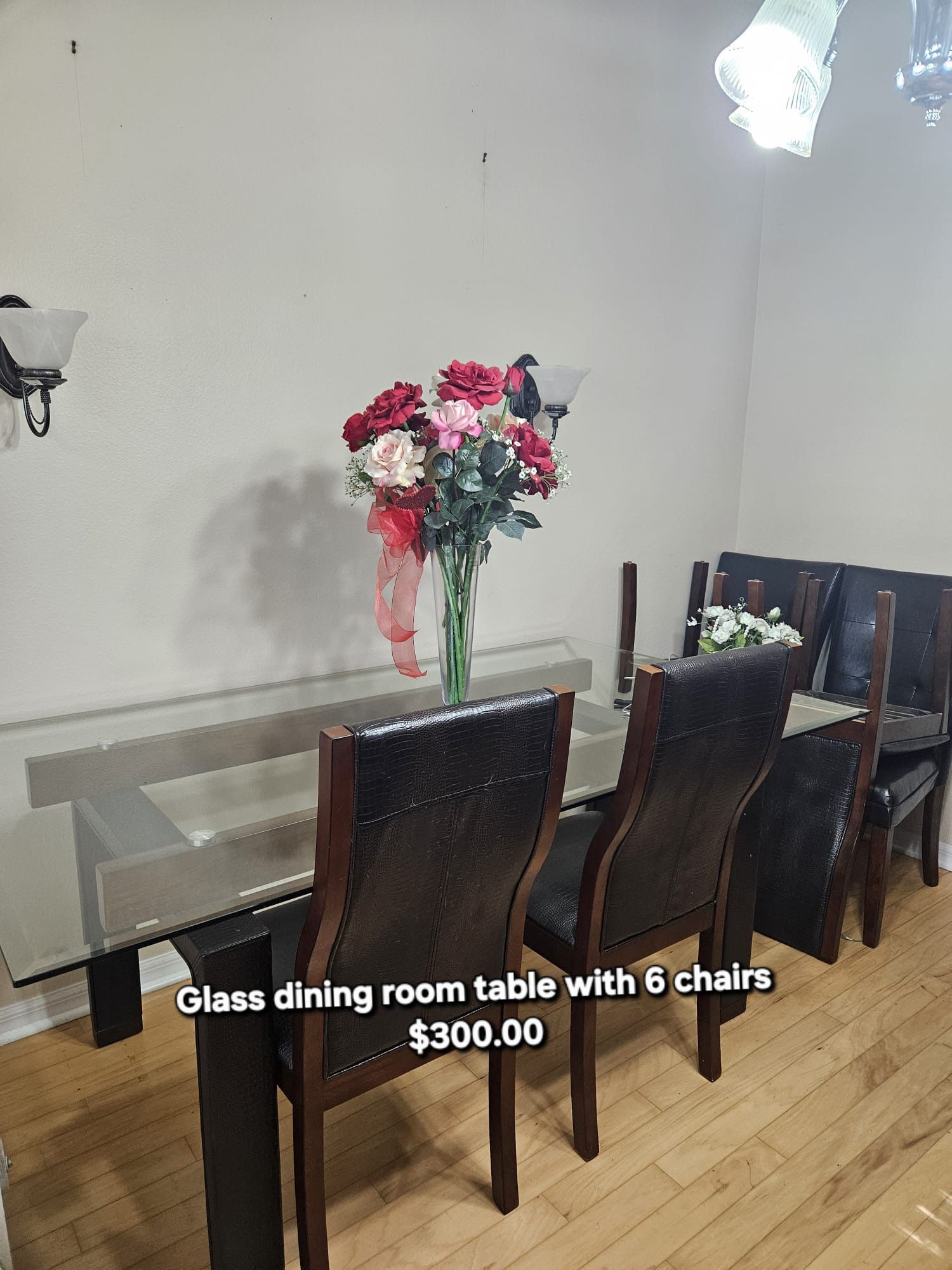Glass Dining Room Table With 6 Chairs