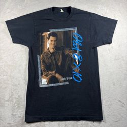 Vintage 80s Randy Travis T Shirt Men’s S Black Faded Country Music Concert #6A