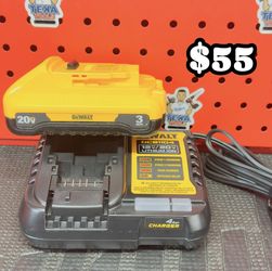 DEWALT 20V MAX Lithium-Ion 3.0Ah Battery with 12V to 20V MAX Charger