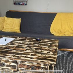 Solid Wood Futon Couch  