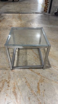 Glass coffee table