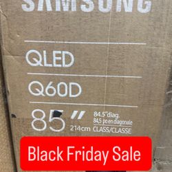 SAMSUNG Q60D Series 85-Inch Class 4K Smart QLED TV | Quantum HDR, Object Tracking Sound Lite, Motion Xcelerator, Slim Design | Gaming Hub | Alexa Buil