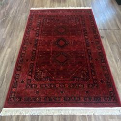 Red and Black Rug (Made in Turkey)