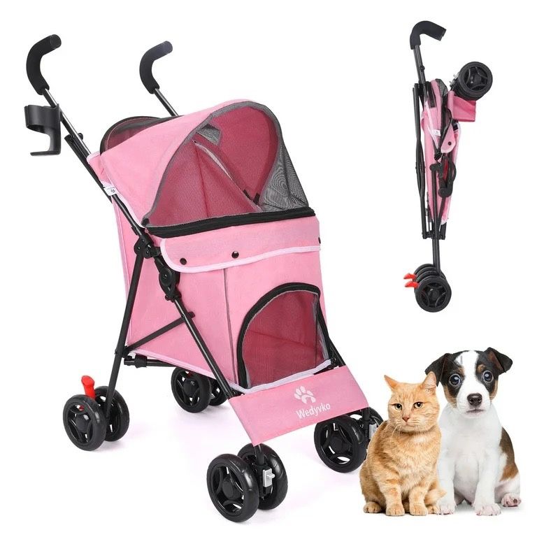4 Wheel Dog Pet Stroller