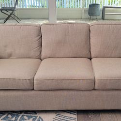 Biege 3 Person Couch