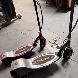 Two Razor Electric Scooters 