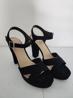 Black Heels Size 7.0