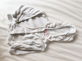 Vintage Carter’s Baby White Lace Hooded Jacket – Size 12M