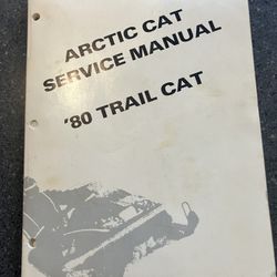 Attic Cat 1980 Trail Cat Service Manual