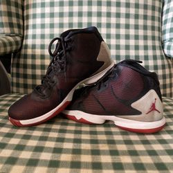 Jordan Super.Fly 4 Black/Gym Red-White Style Mens 8