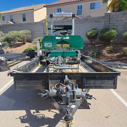 Trailer and saw mill
