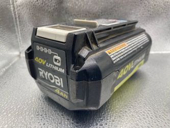 Ryobi OP40401 40V 4Ah Lithium-Ion Battery Pack Black Power Tool Battery Used