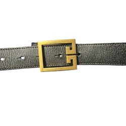 100% Goat skin women's GIVENCHY Double G leather belt Brand Code NEA1118/95