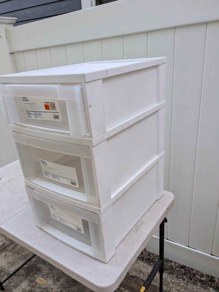3 Stackable Drawer Units