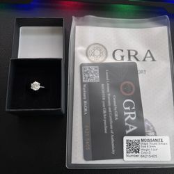 1.0ct. Moissanite Adjustable Engagement Ring