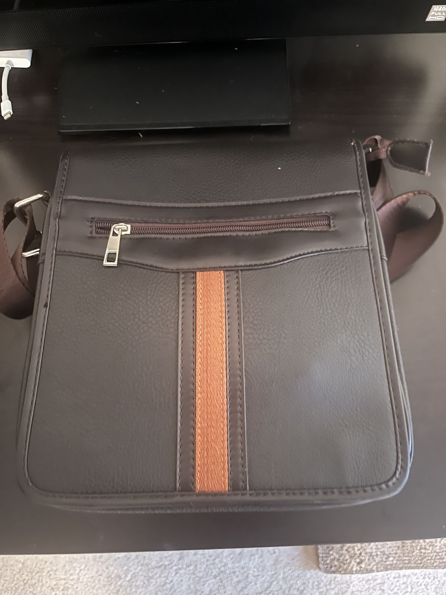 Leather Messenger Bag