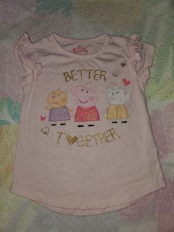 Girl's 4T Peppa Pig Top