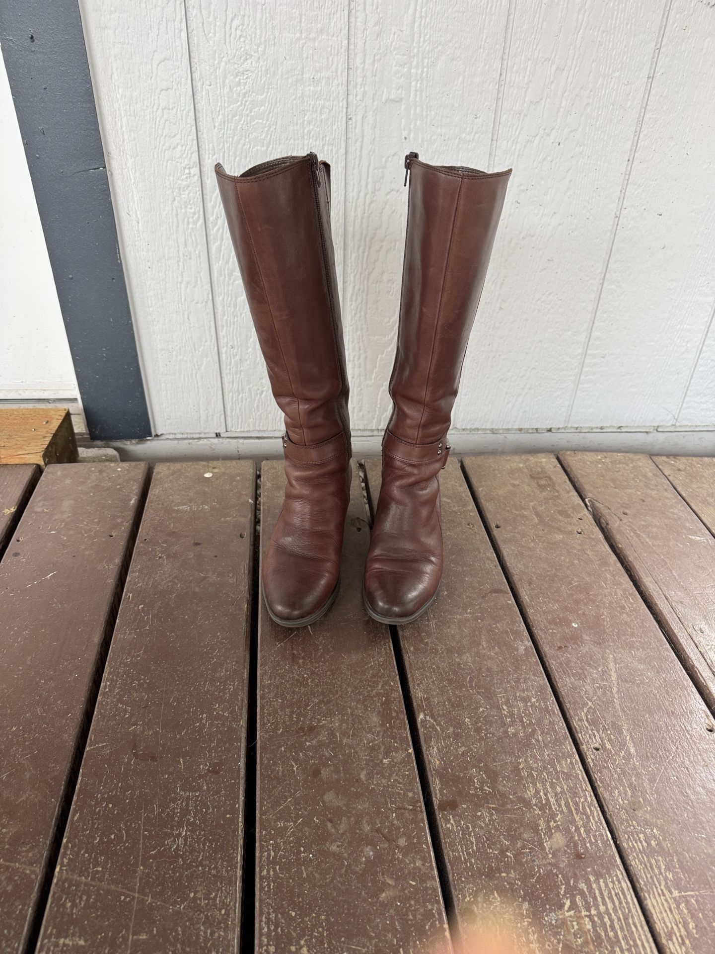 Naturalizer Leather Riding Boots Size 7