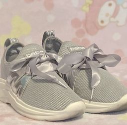 Bebe silver sneakers sales