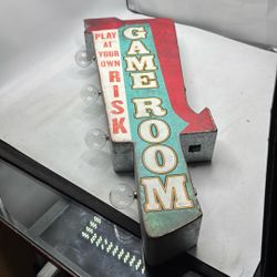 Game Room Hanging Lighted Sign 