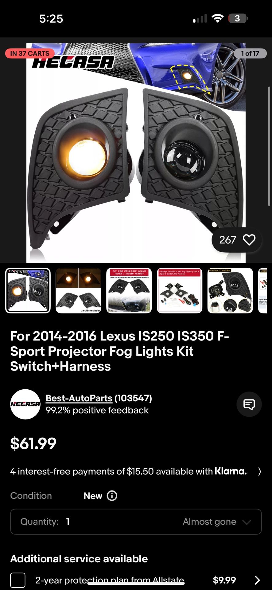 Lexus fog Lights