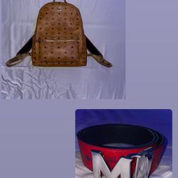 MCM BACKPACKS AND BELTS